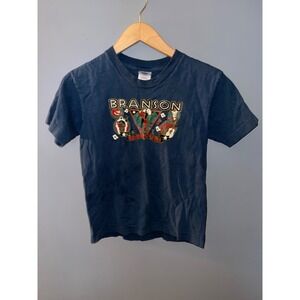 Vintage Delta Magnum Weight Branson Missouri Graphic T-Shirt Navy Blue Youth S
